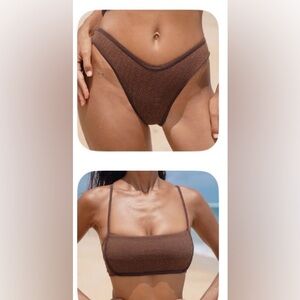 Dark Coffee Shimmer swimsuit